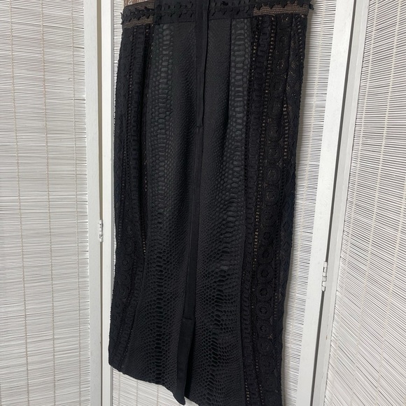 Byron Lars Ruth Column Dress White Black Size 2P New with Tags - Picture 6 of 8